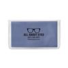 IMPRINTED Sky Blue Premium Microfiber Cloth-In-Case (100 per box / Minimum order - 5 boxes) 